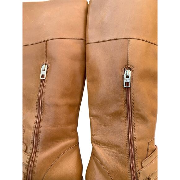 Genuine Coach Tan Leather Tall Riding Boots Light Brown Tan Size 7 - Picture 8 of 10